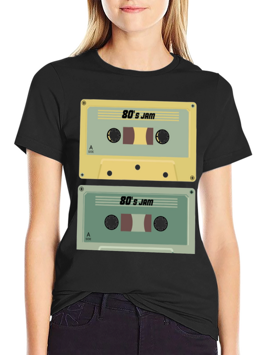 80s Jam Cassette Tape Graphic Tee - Retro Style