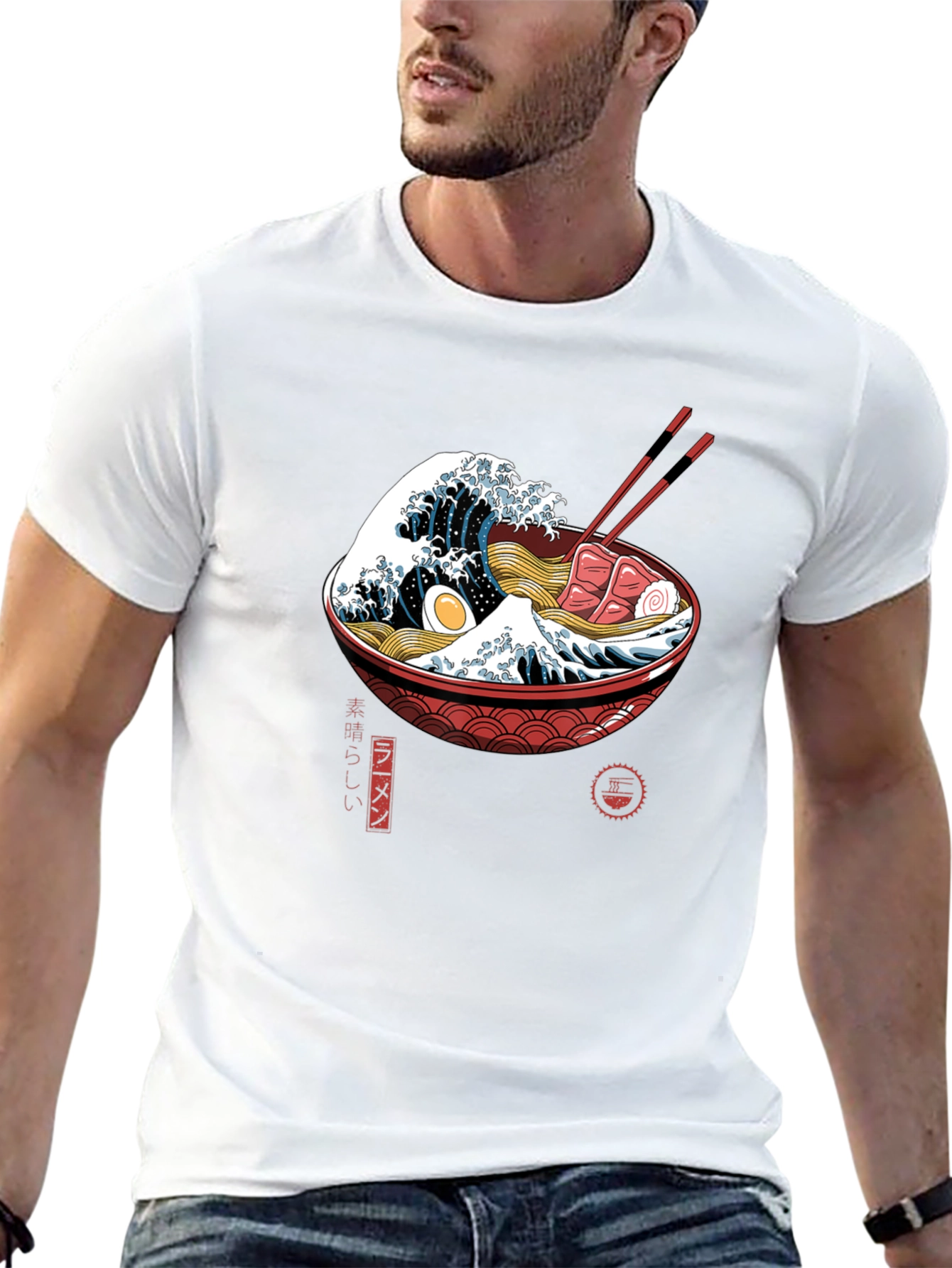 Ramen Wave Graphic Tee - Unique Japanese Inspired T-Shirt