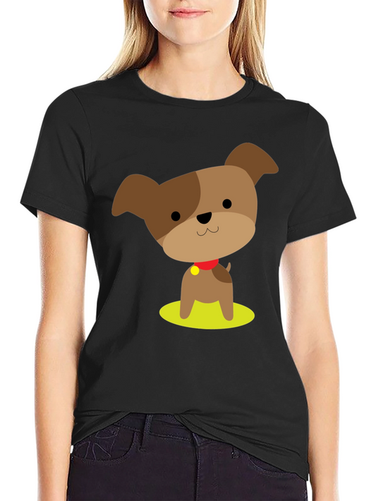 Cute Cartoon Dog Graphic Tee