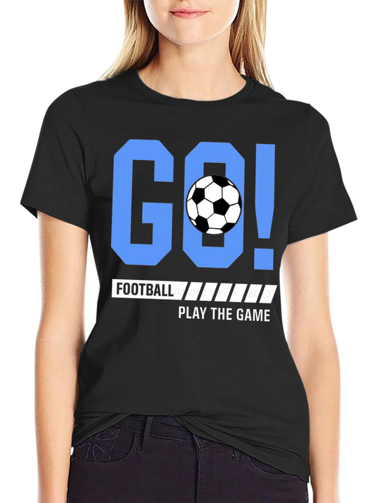 Go Football Play the Game Black T-shirt