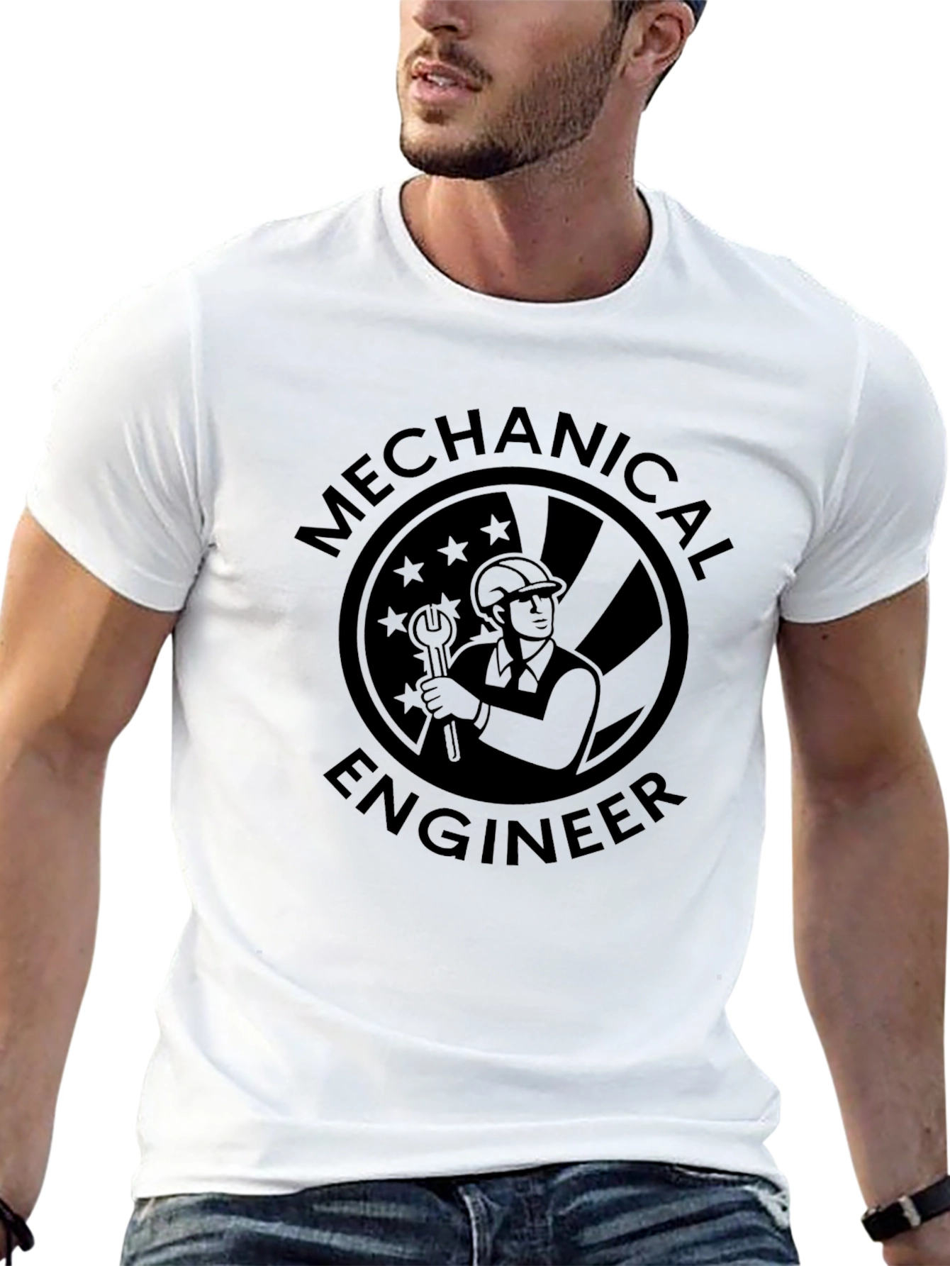 Mechanical Engineer Graphic T-Shirt - Black