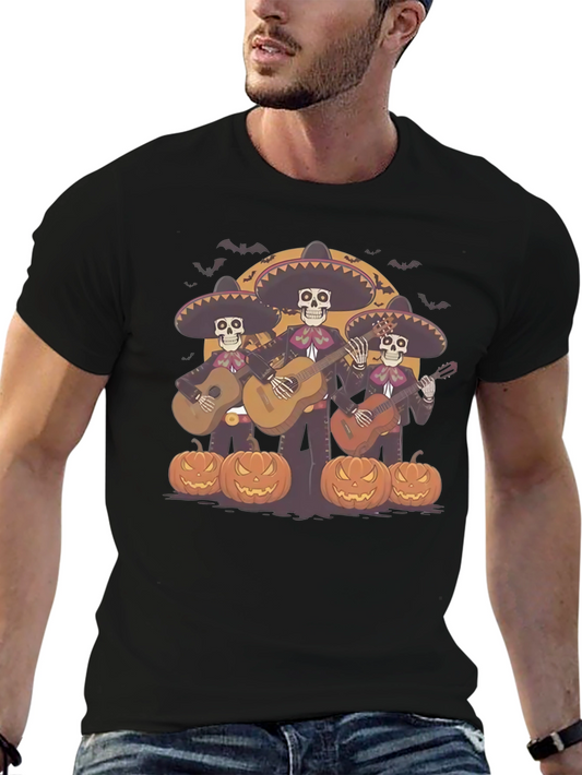 Day of the Dead Mariachi Band Halloween T-Shirt