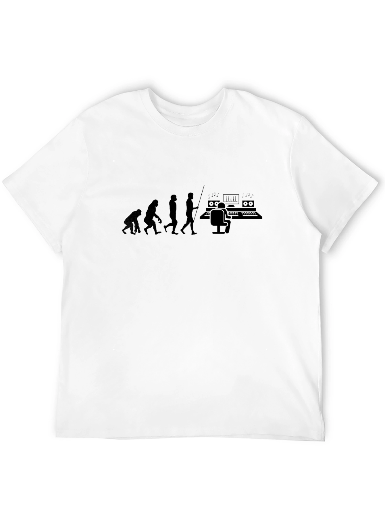 Evolution of DJ T-Shirt - Black Cotton Tee