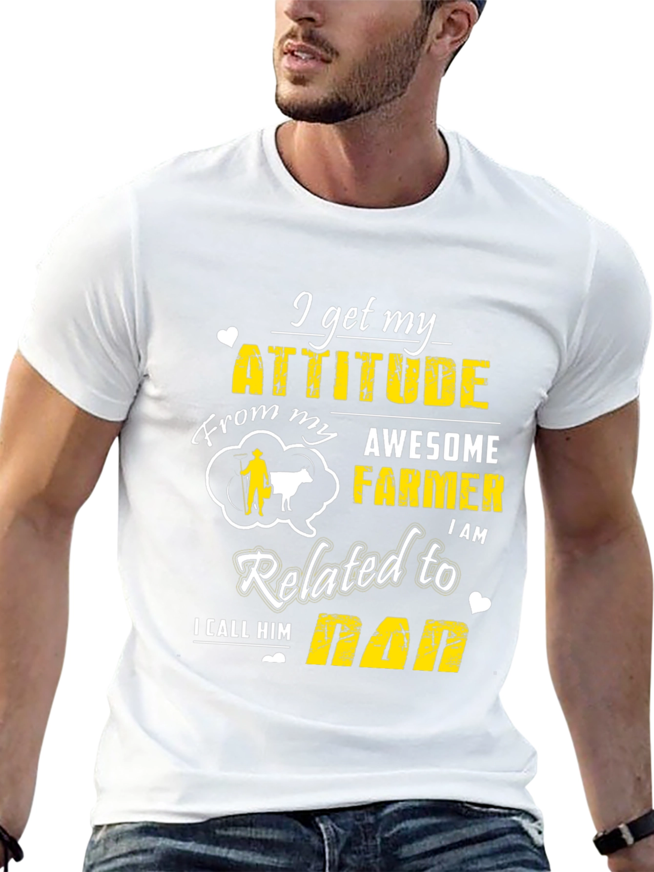 Awesome Farmer Dad T-Shirt