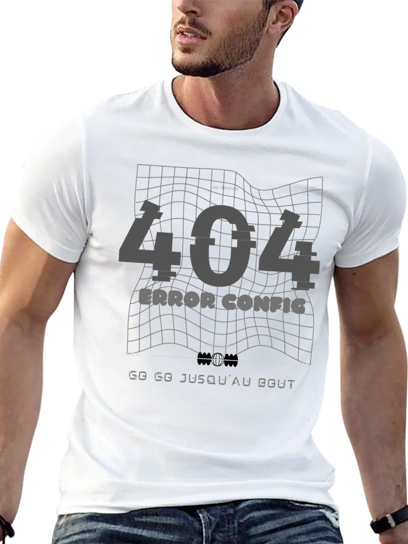 404 Error Config T-Shirt - Glitch Style