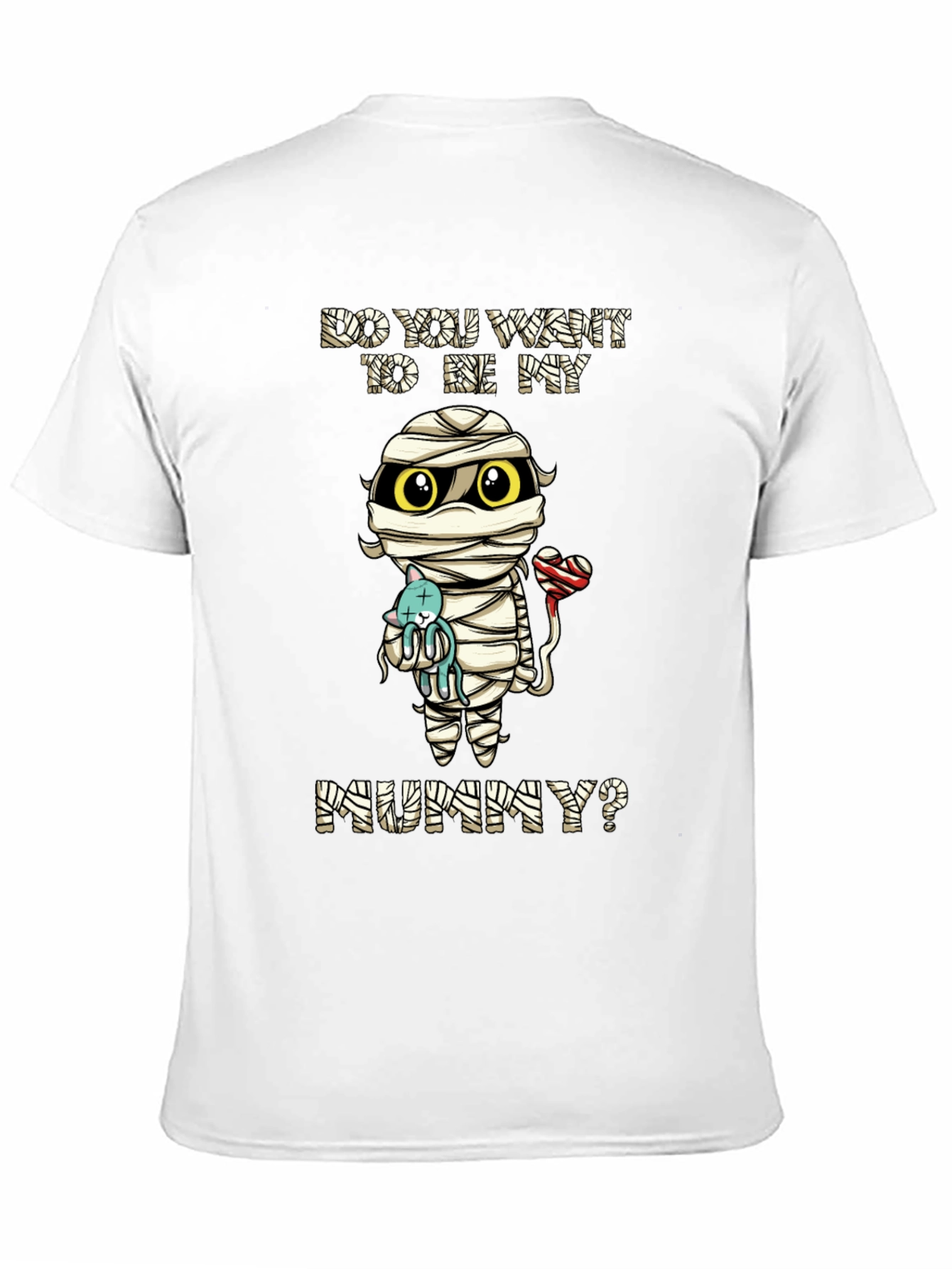 Cute Mummy Cartoon Graphic T-Shirt