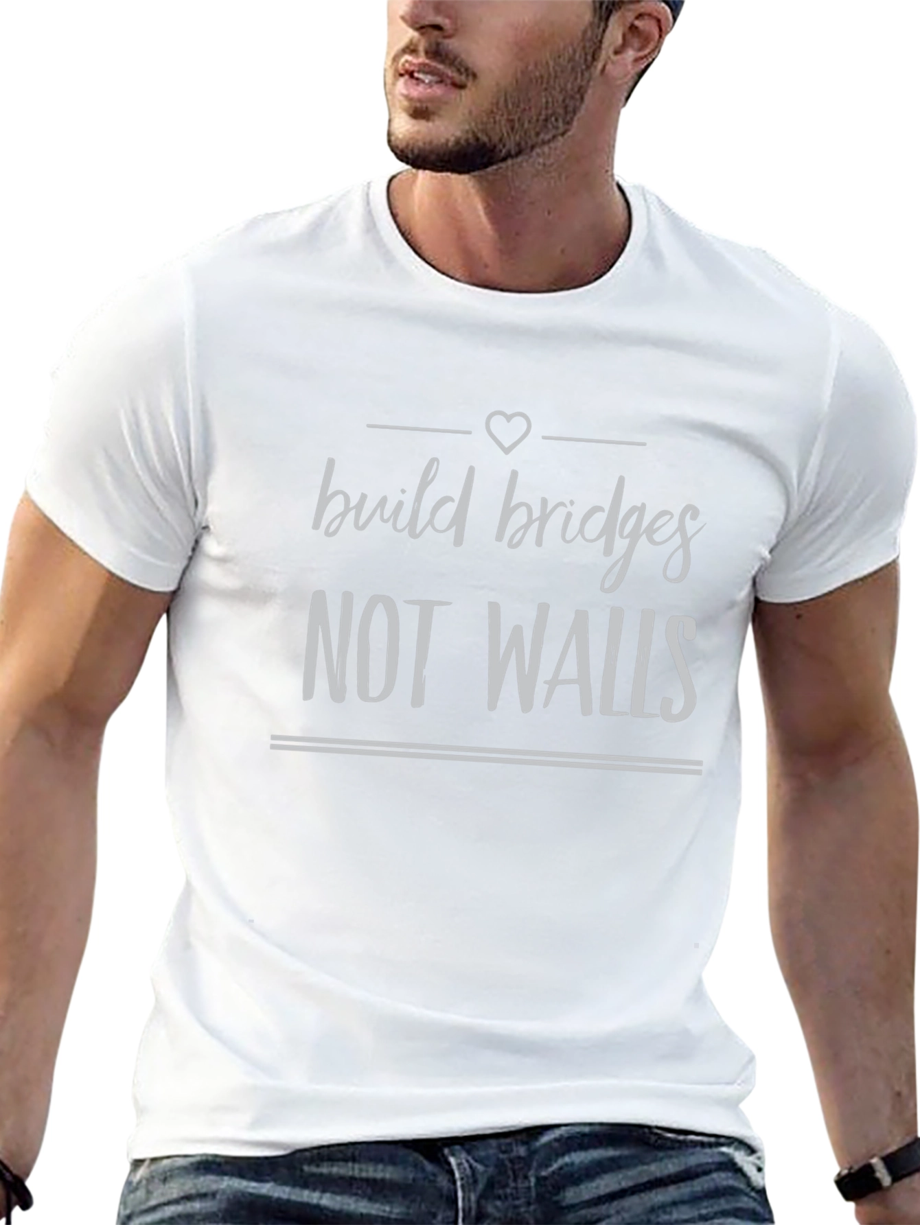 Build Bridges Not Walls Graphic Tee