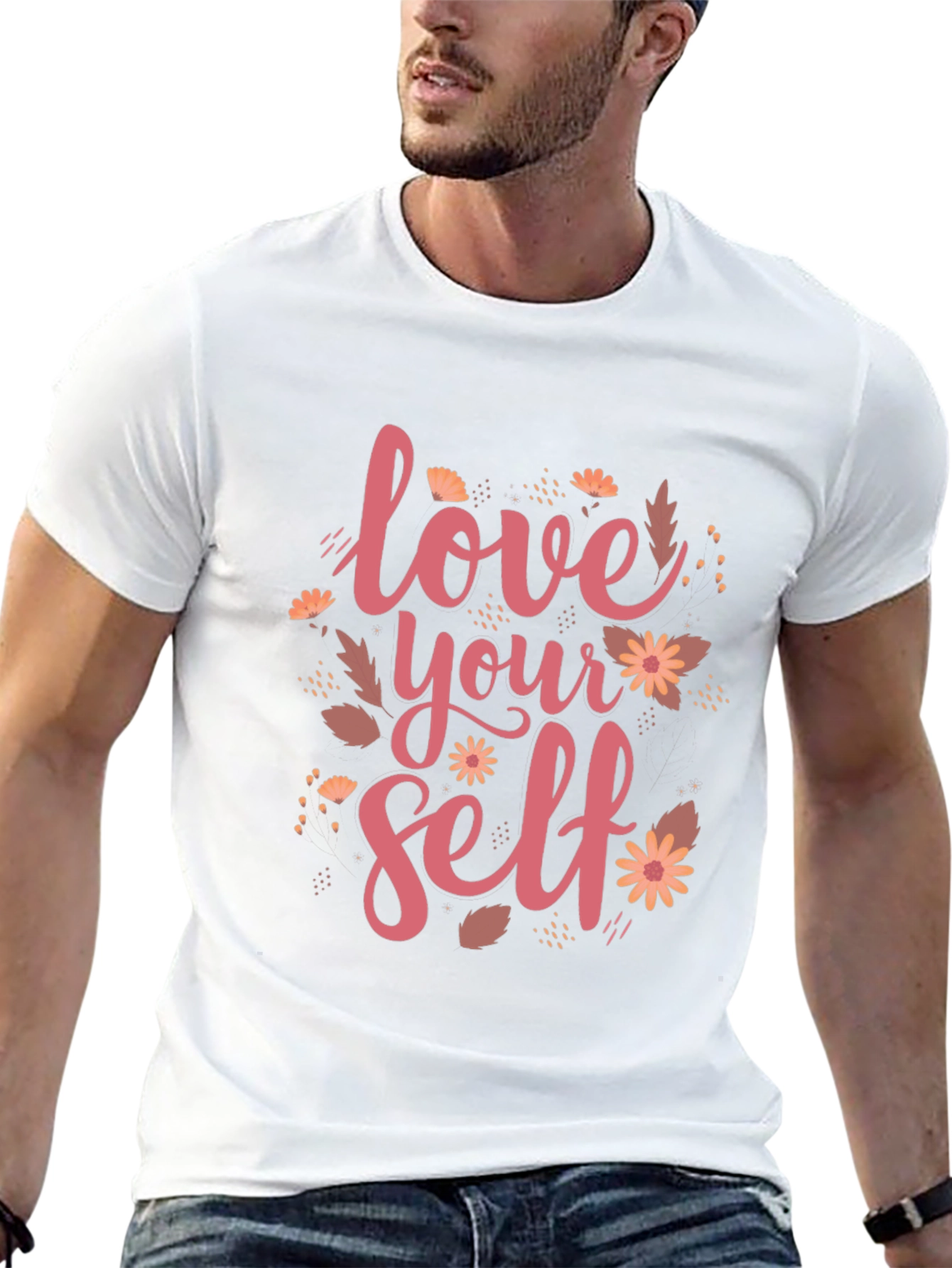 Love Yourself Graphic Tee - Black Cotton T-Shirt