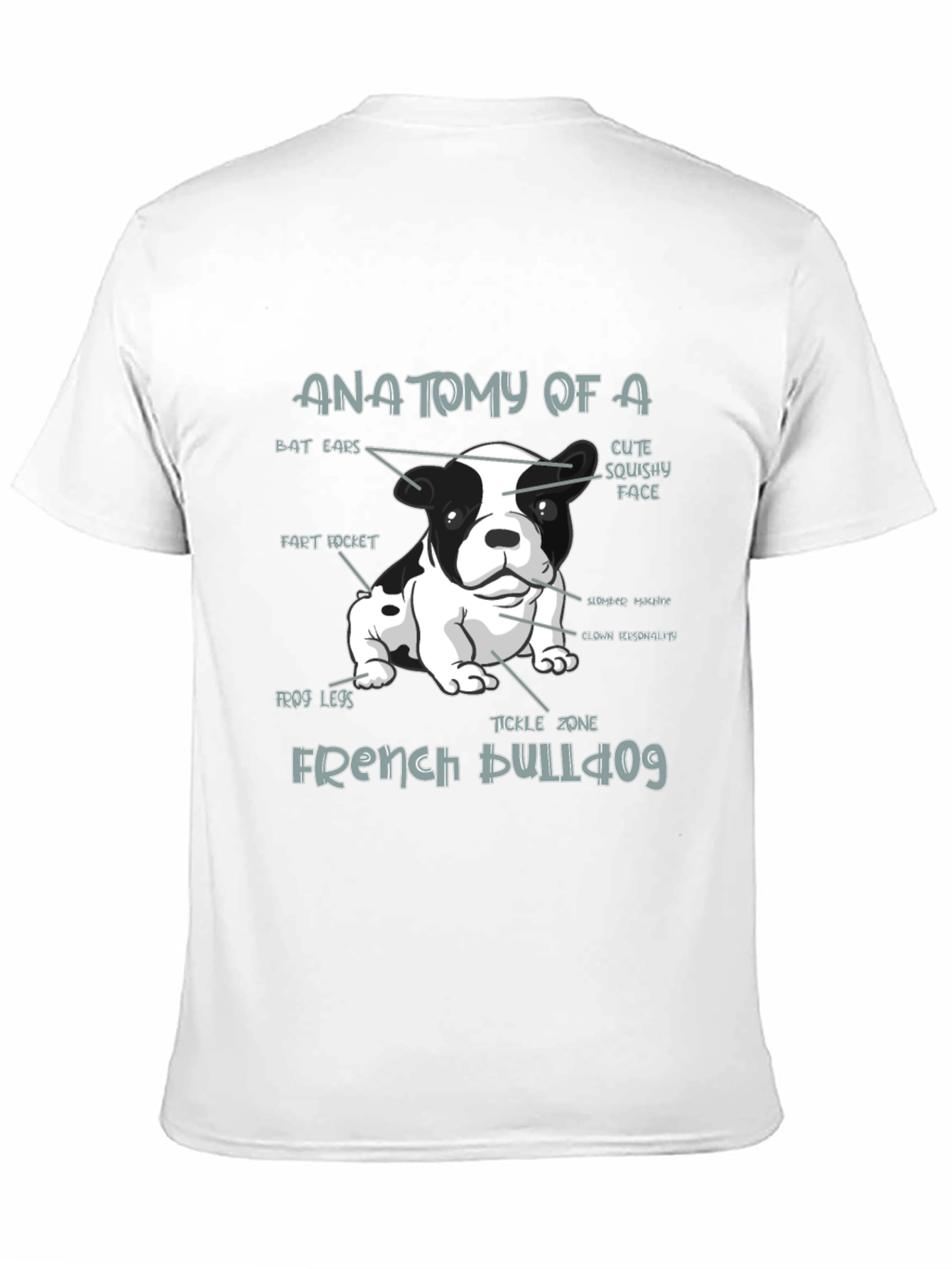 Anatomy of a French Bulldog T-Shirt