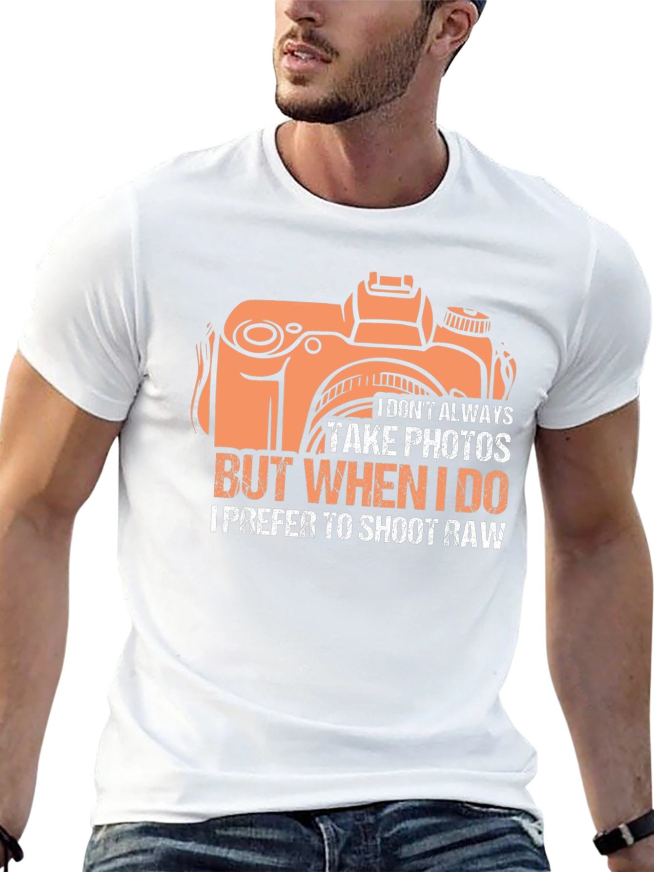 Funny Photographer T-Shirt - I Prefer to Shoot Raw