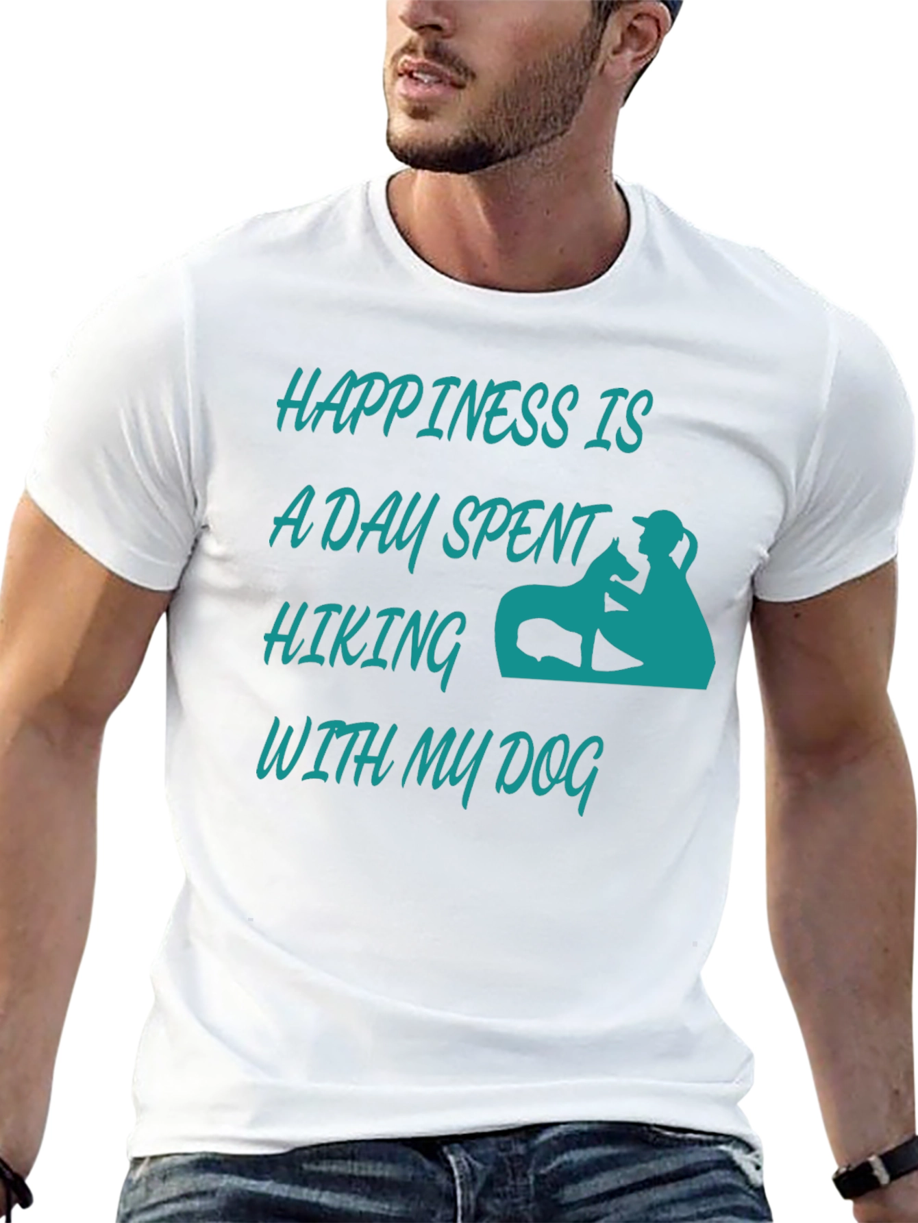 Happiness Hiking Dog Graphic Tee