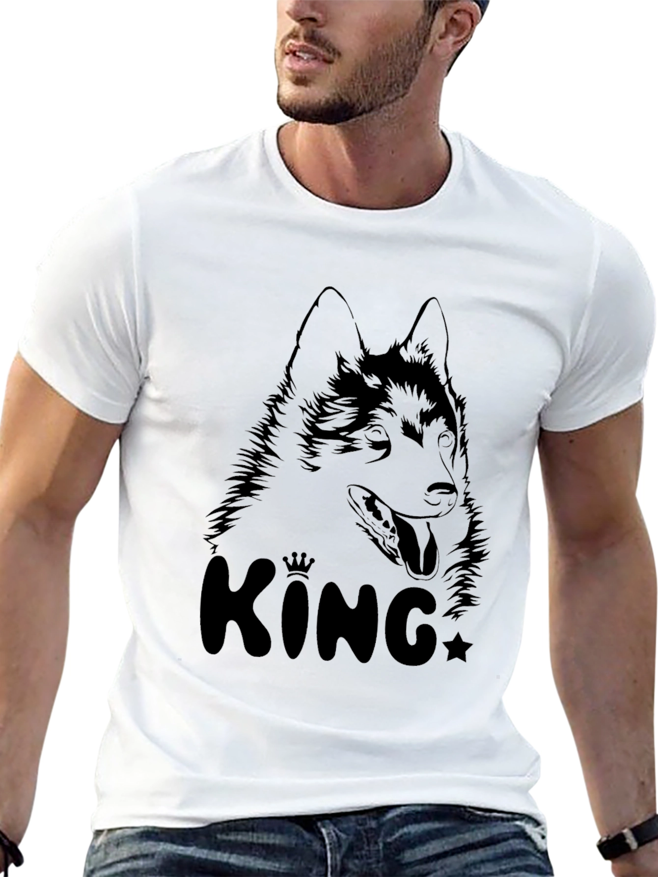 King Dog Graphic T-Shirt