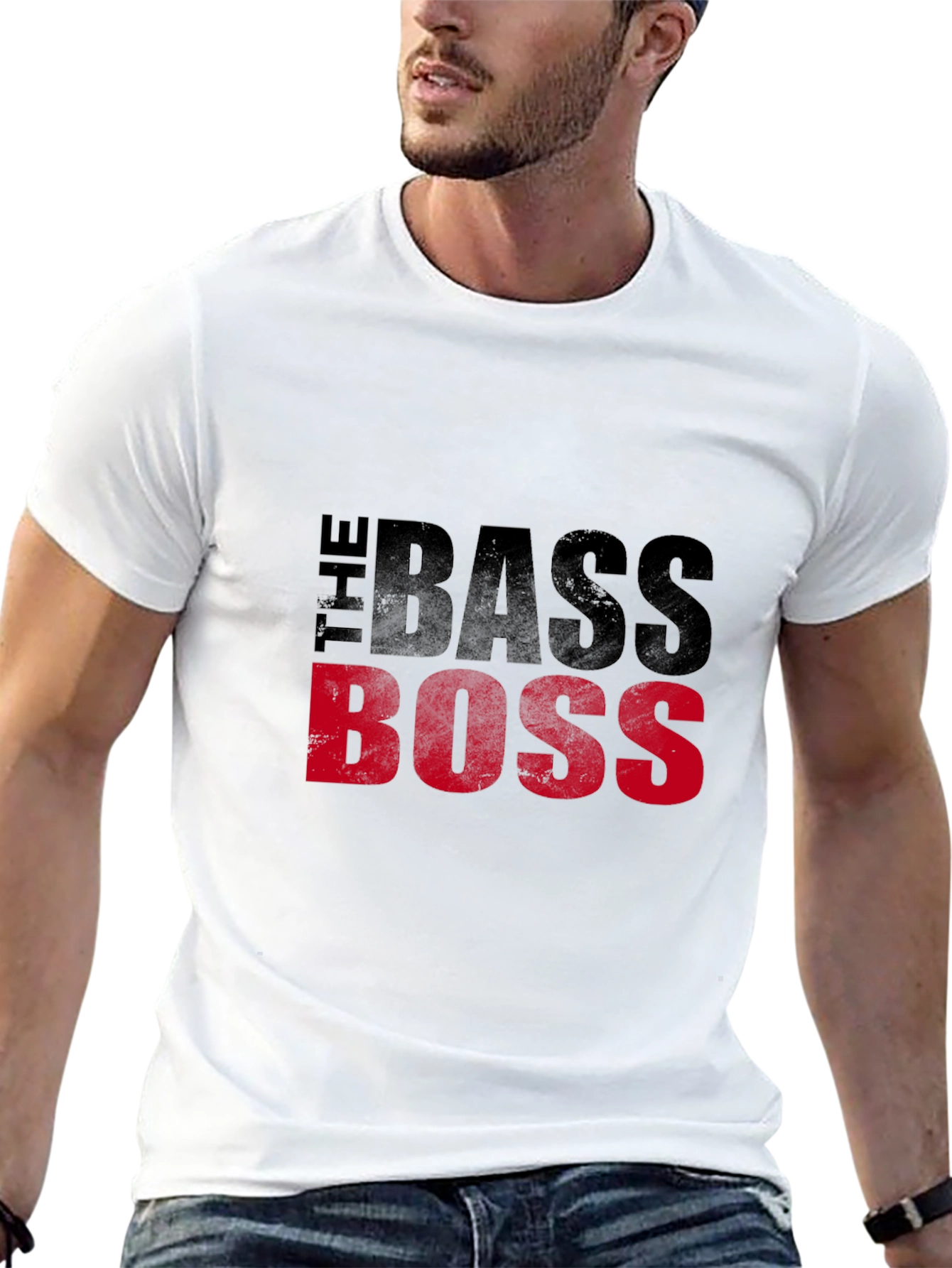 The Bass Boss Black Graphic T-Shirt