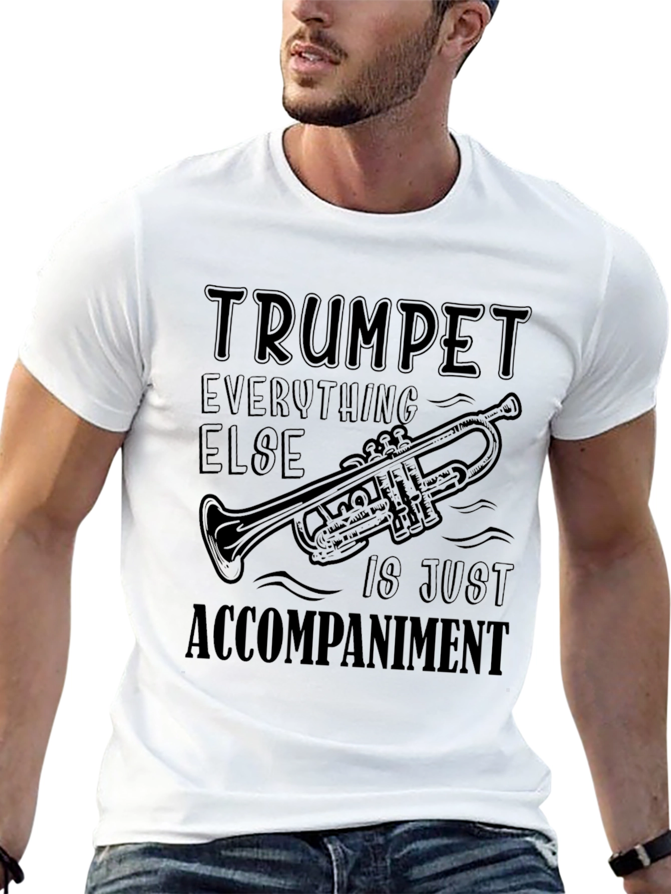 Trumpet Accompaniment Graphic T-Shirt