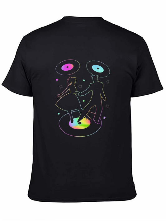 Retro Record Dance T-Shirt - Vintage Style Graphic Tee