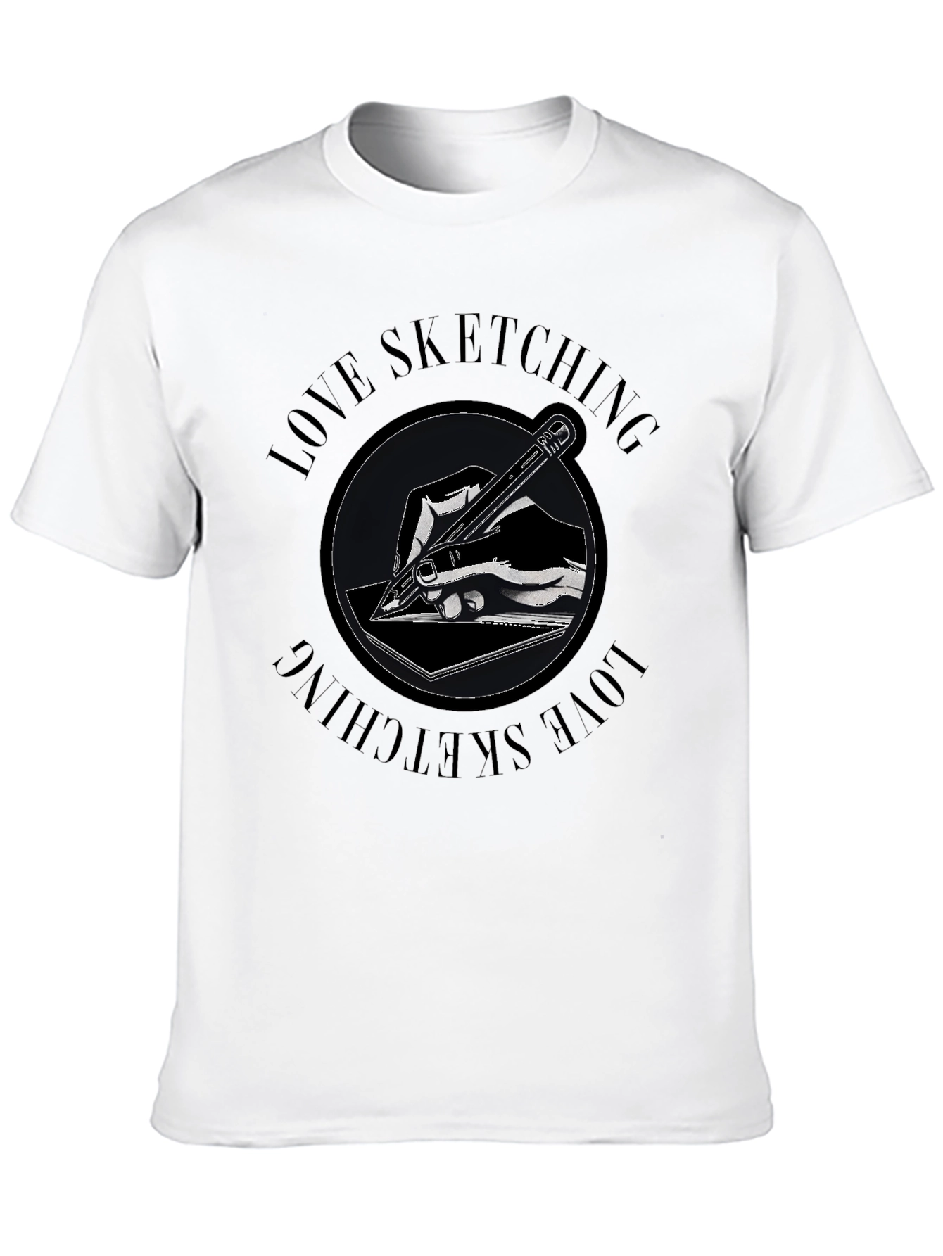 Love Sketching Graphic Tee - Artistic Drawing Shirt