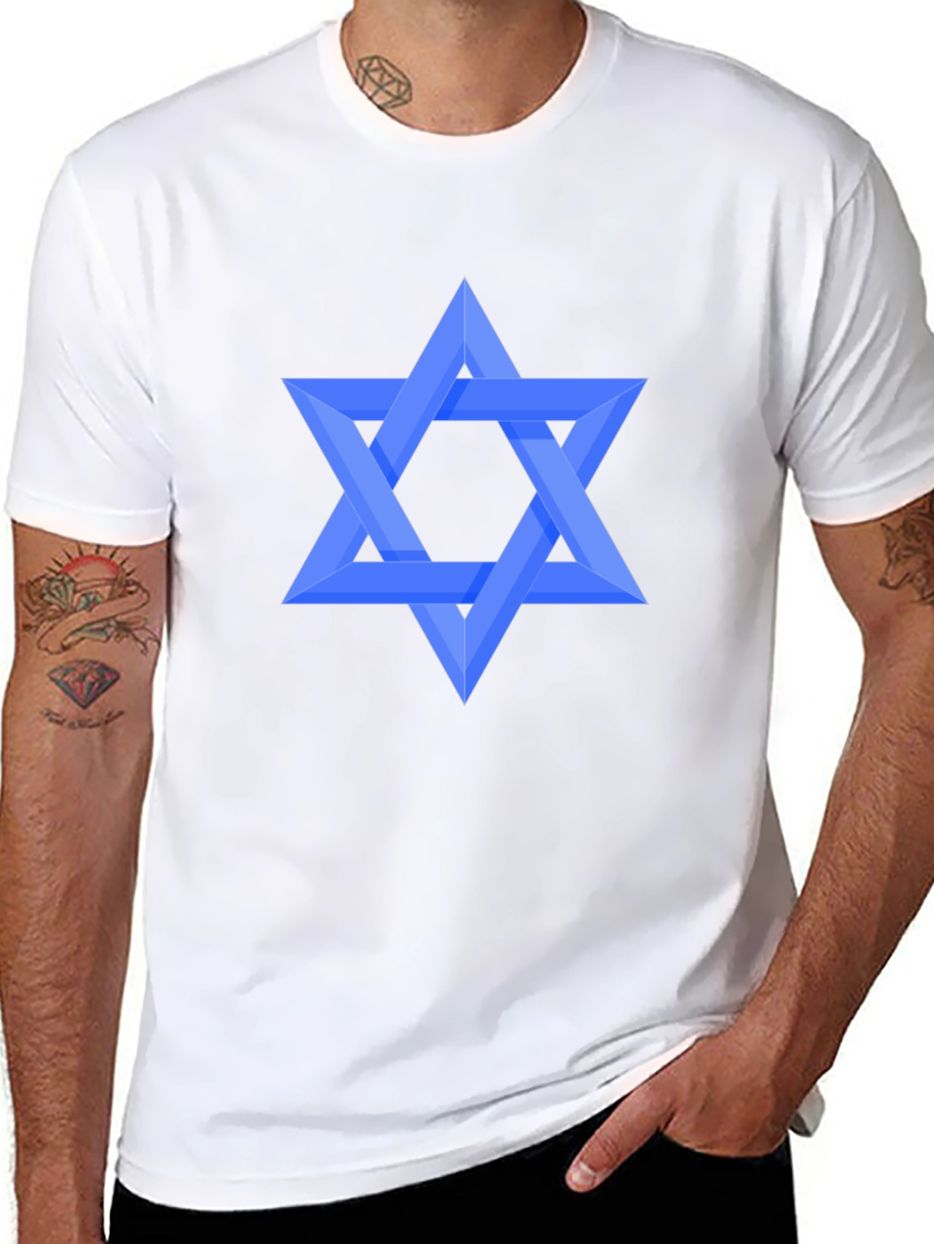 Star of David T-Shirt - Modern Geometric Design