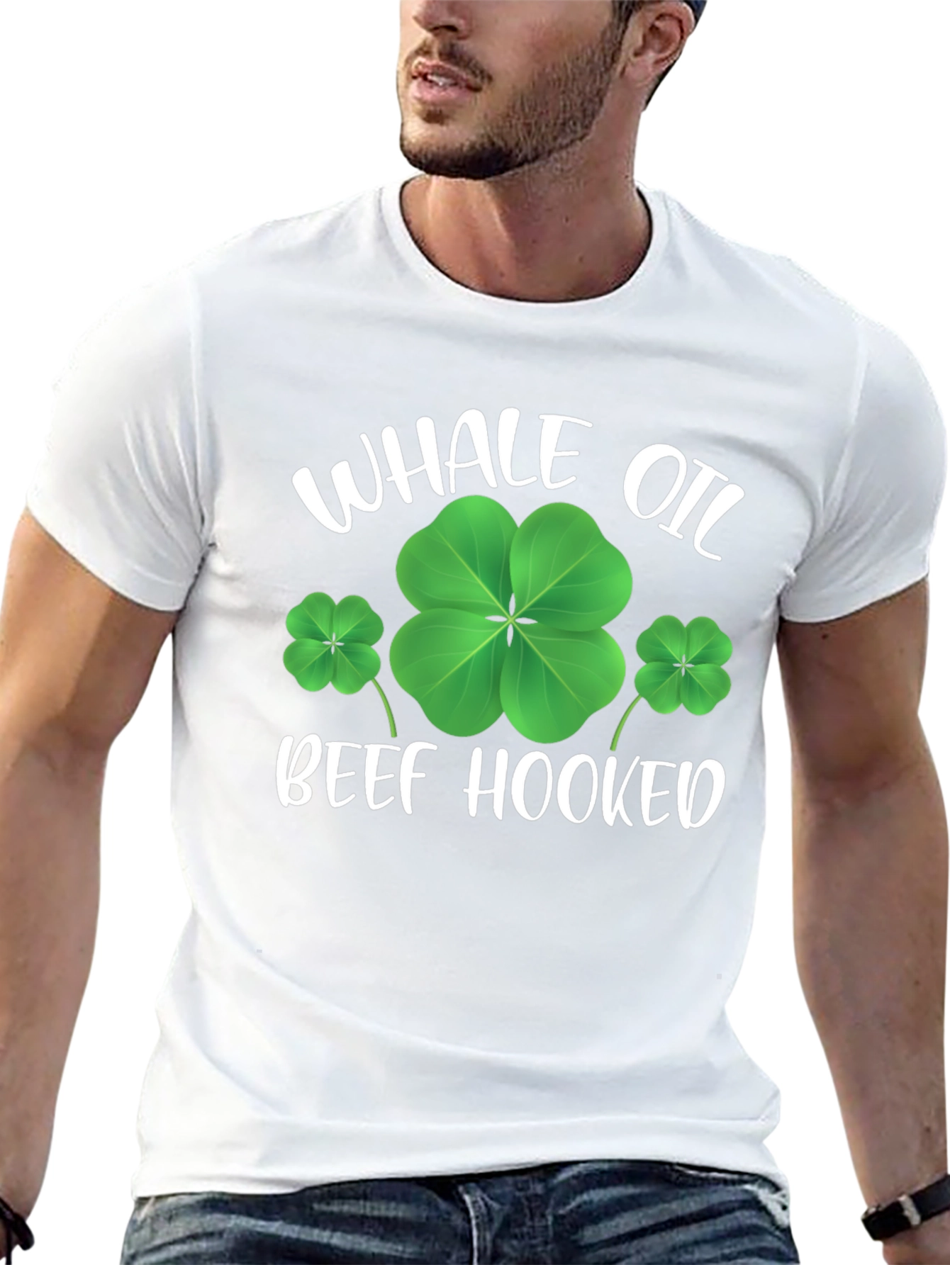 St. Patricks Day Whale Oil Beef Hooked T-Shirt