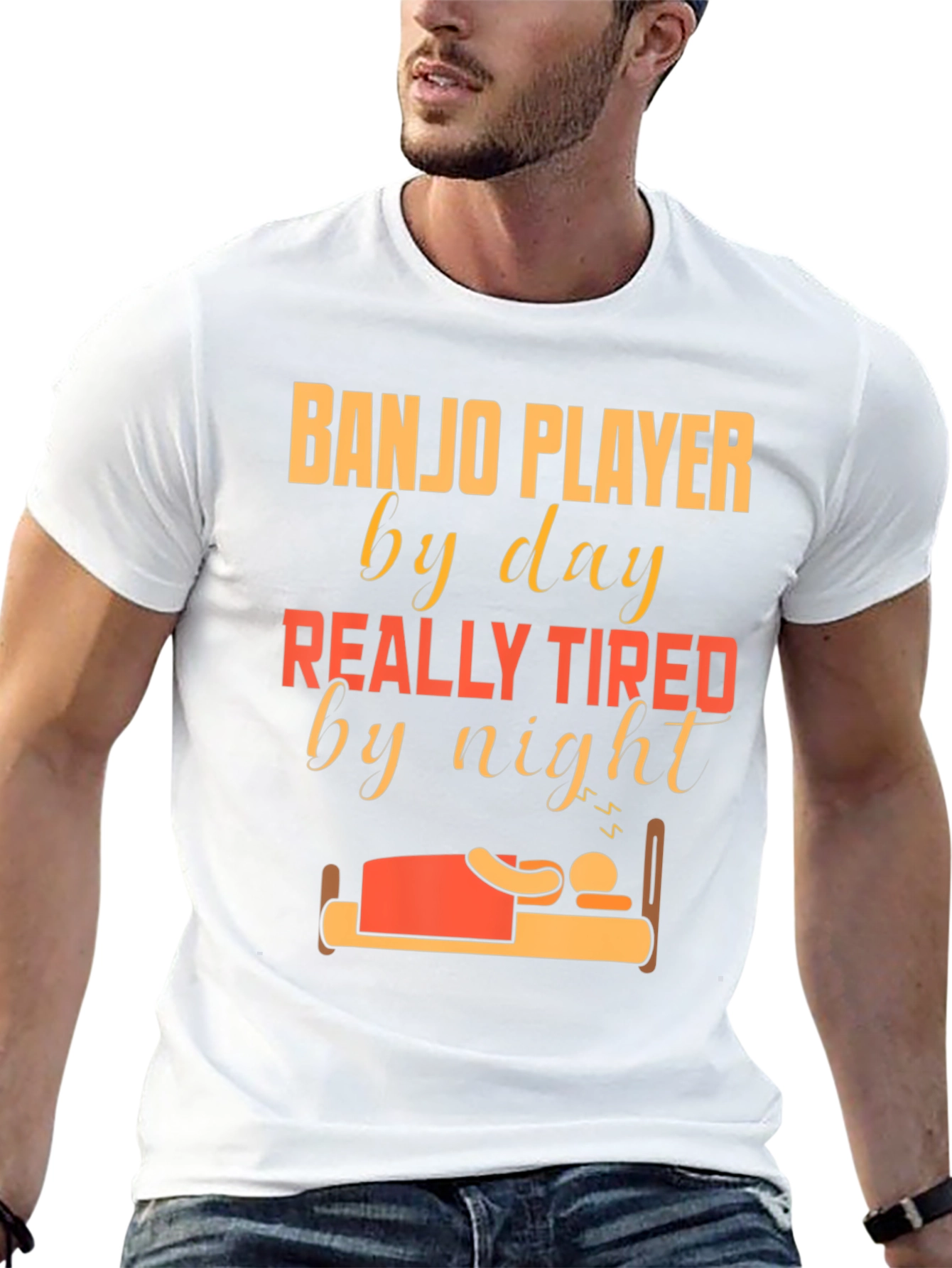 Banjo Player Tired T-Shirt
