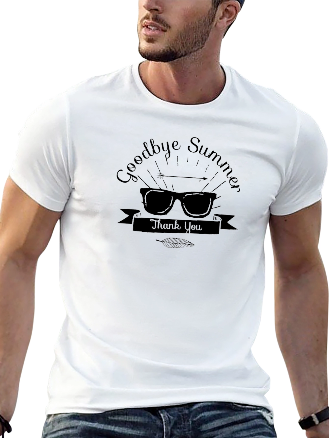 Goodbye Summer Graphic Tee - Black