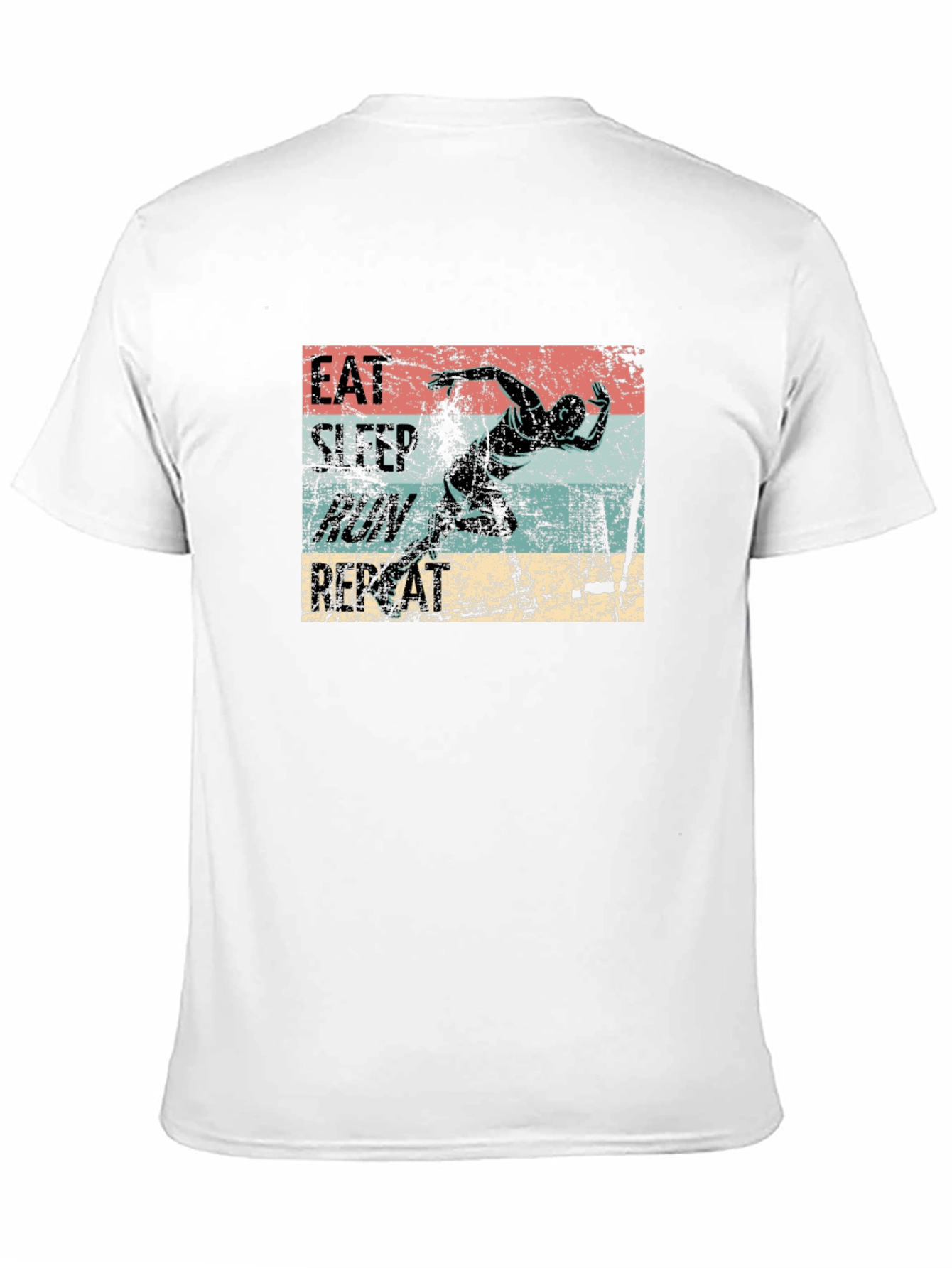 Eat Sleep Run Repeat Graphic T-Shirt