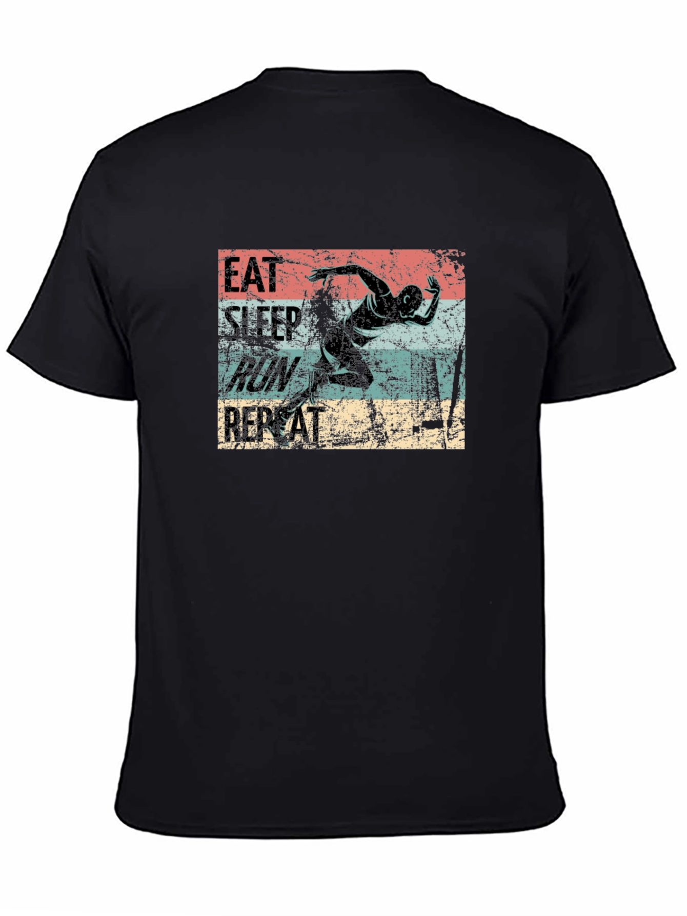 Eat Sleep Run Repeat Graphic T-Shirt