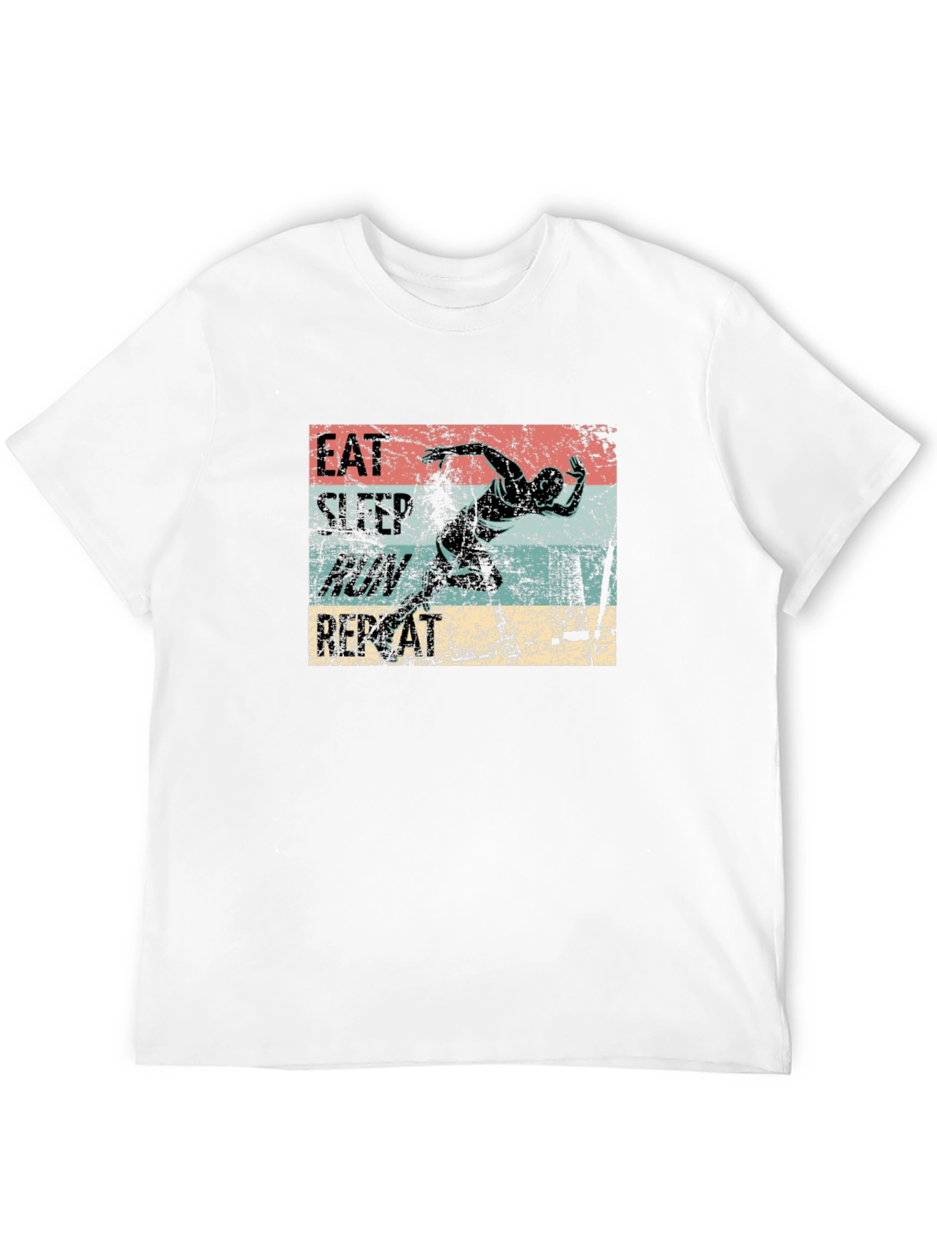 Eat Sleep Run Repeat Graphic T-Shirt