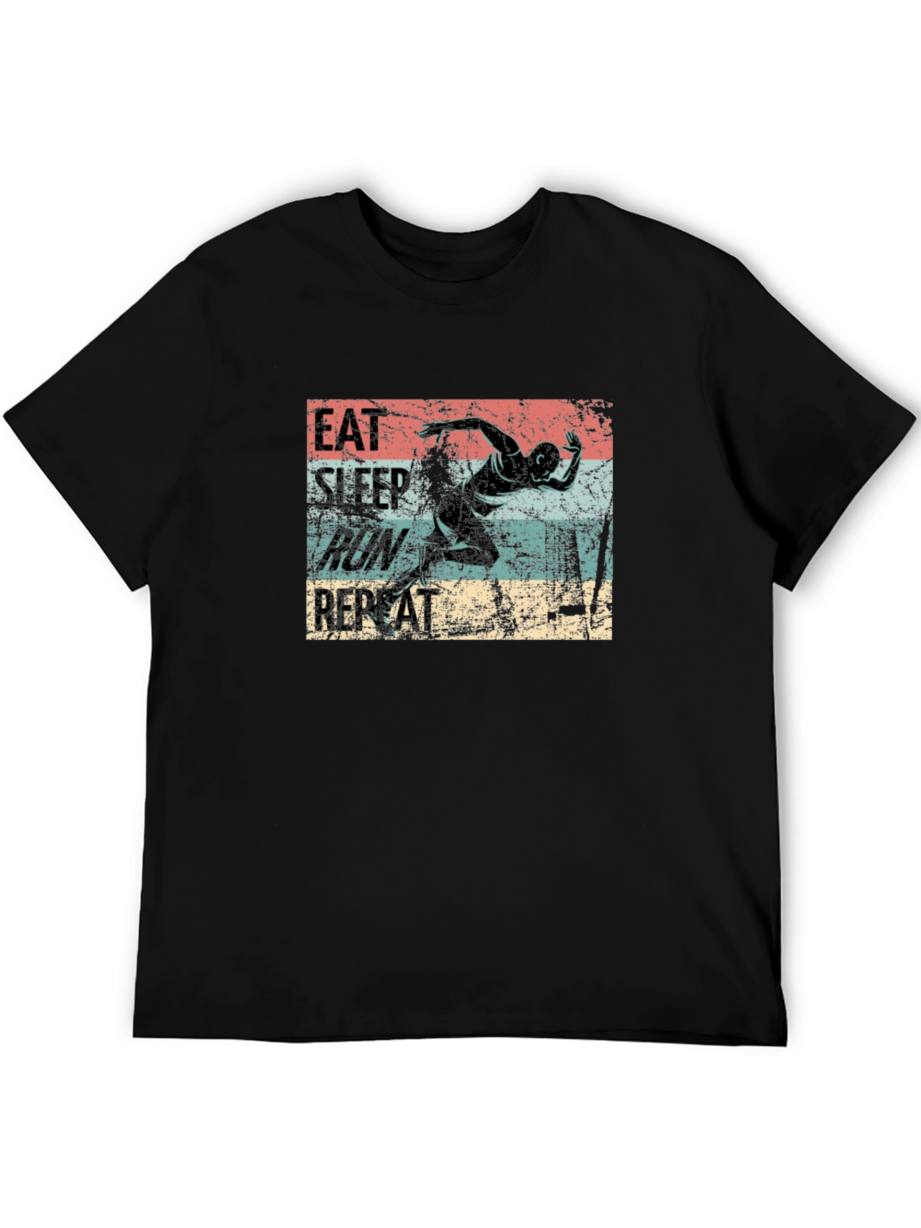 Eat Sleep Run Repeat Graphic T-Shirt
