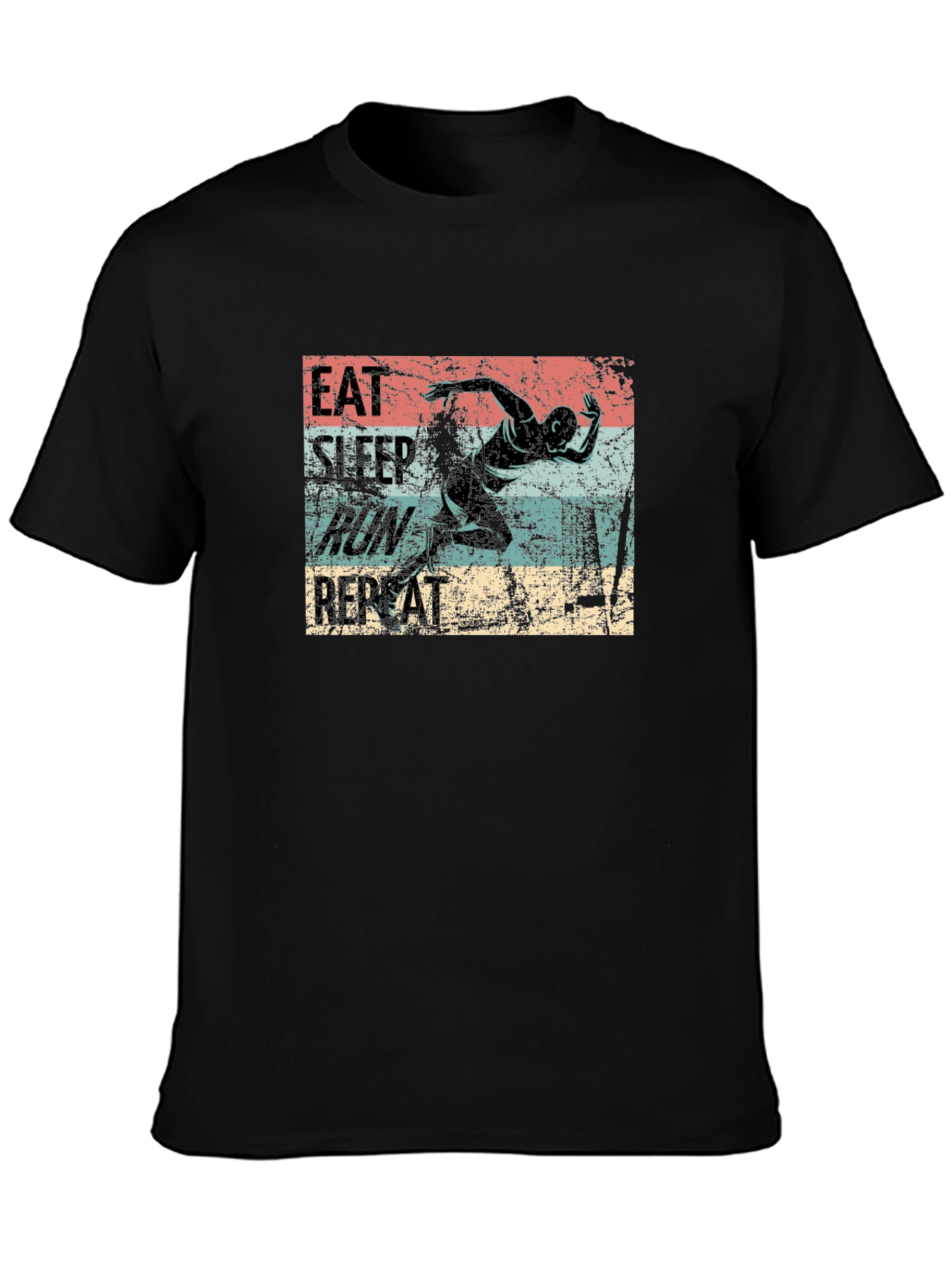 Eat Sleep Run Repeat Graphic T-Shirt