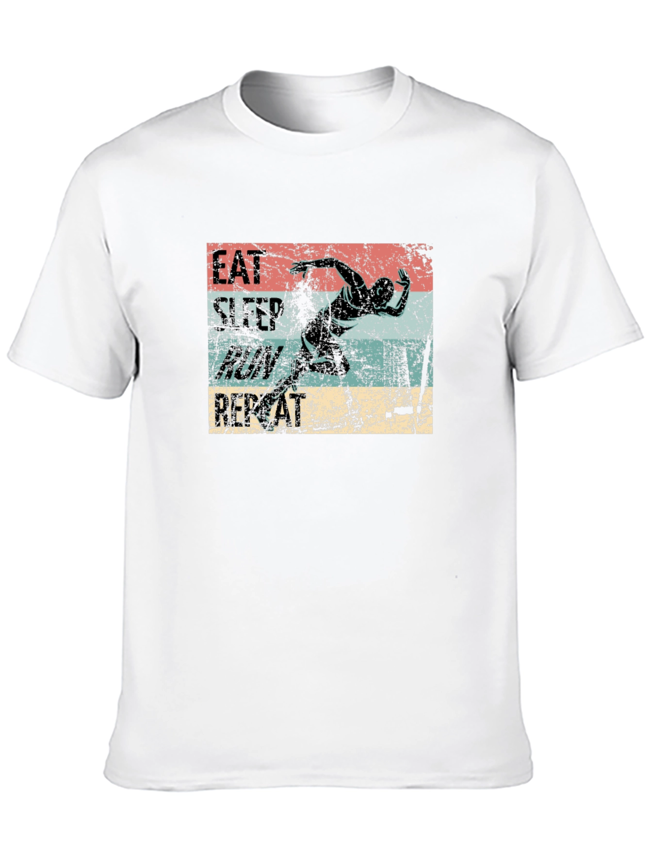 Eat Sleep Run Repeat Graphic T-Shirt