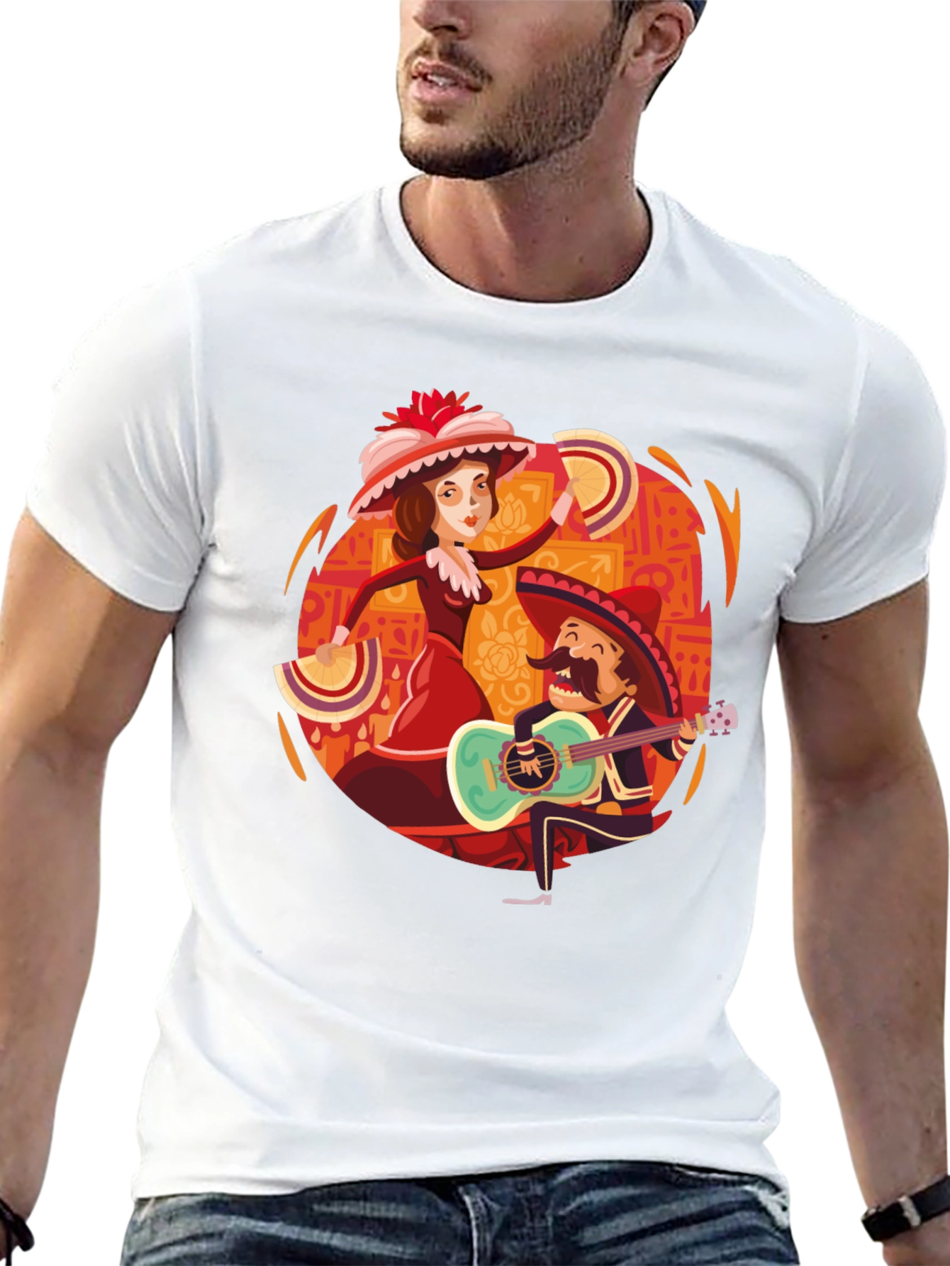 Day of the Dead Tee: Mariachi & Dancer