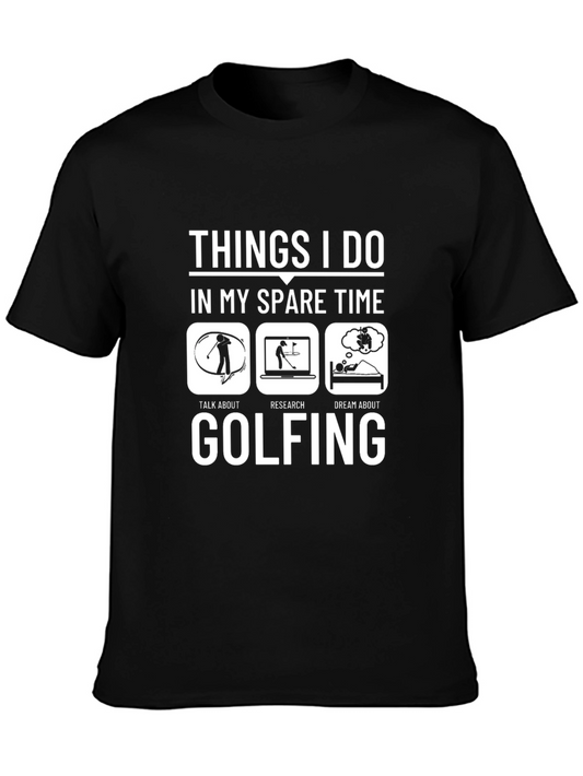 Golfing Spare Time T-Shirt Funny Golfer Gift