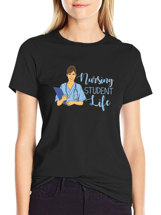 Nursing Student Life T-Shirt - Black