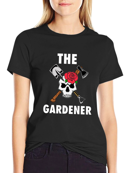 The Gardener T-Shirt - Skull and Tools Graphic Tee