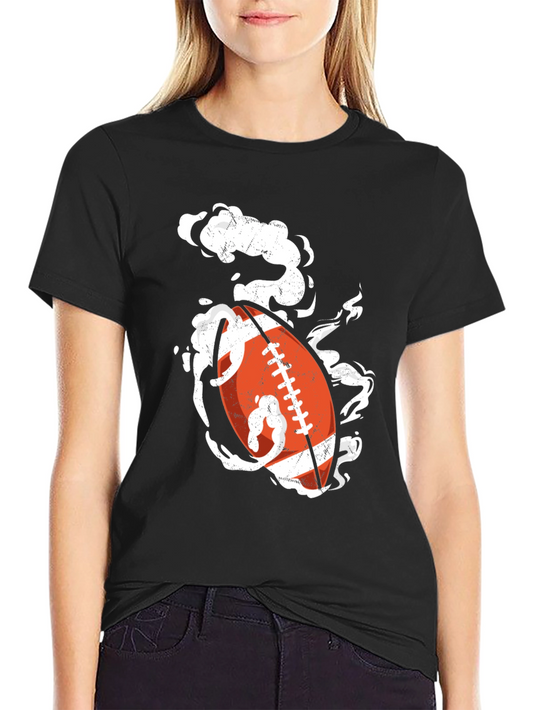 Football Graphic Print T-Shirt