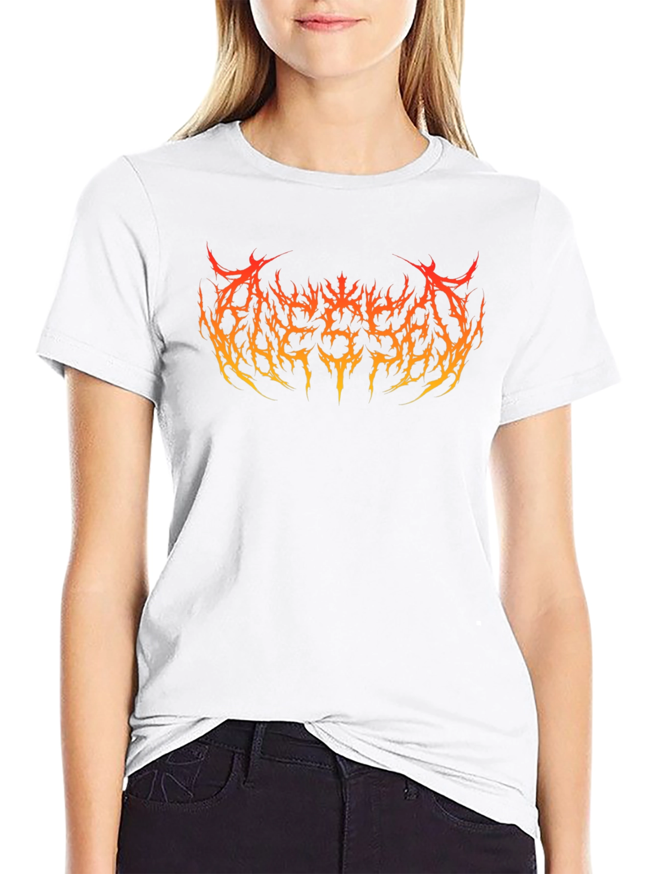 Infernal Metal Band T-Shirt - Fiery Logo