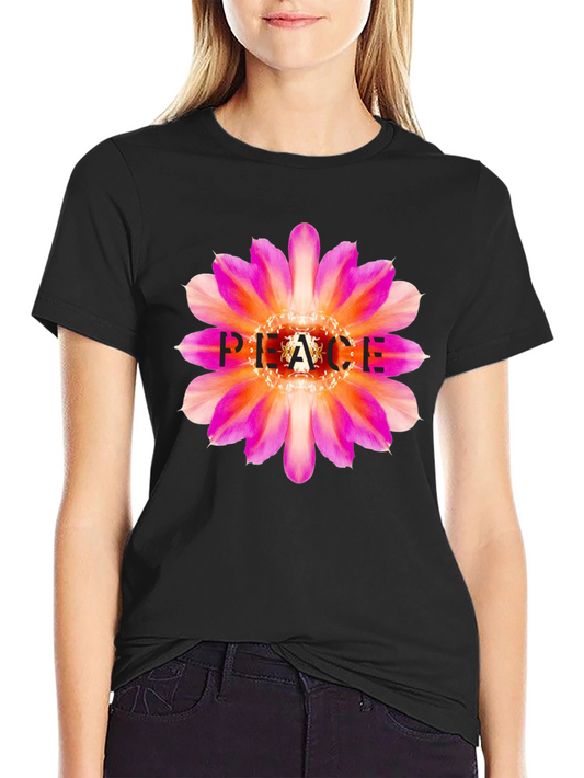 Peace Flower Graphic Tee - Stylish & Comfortable