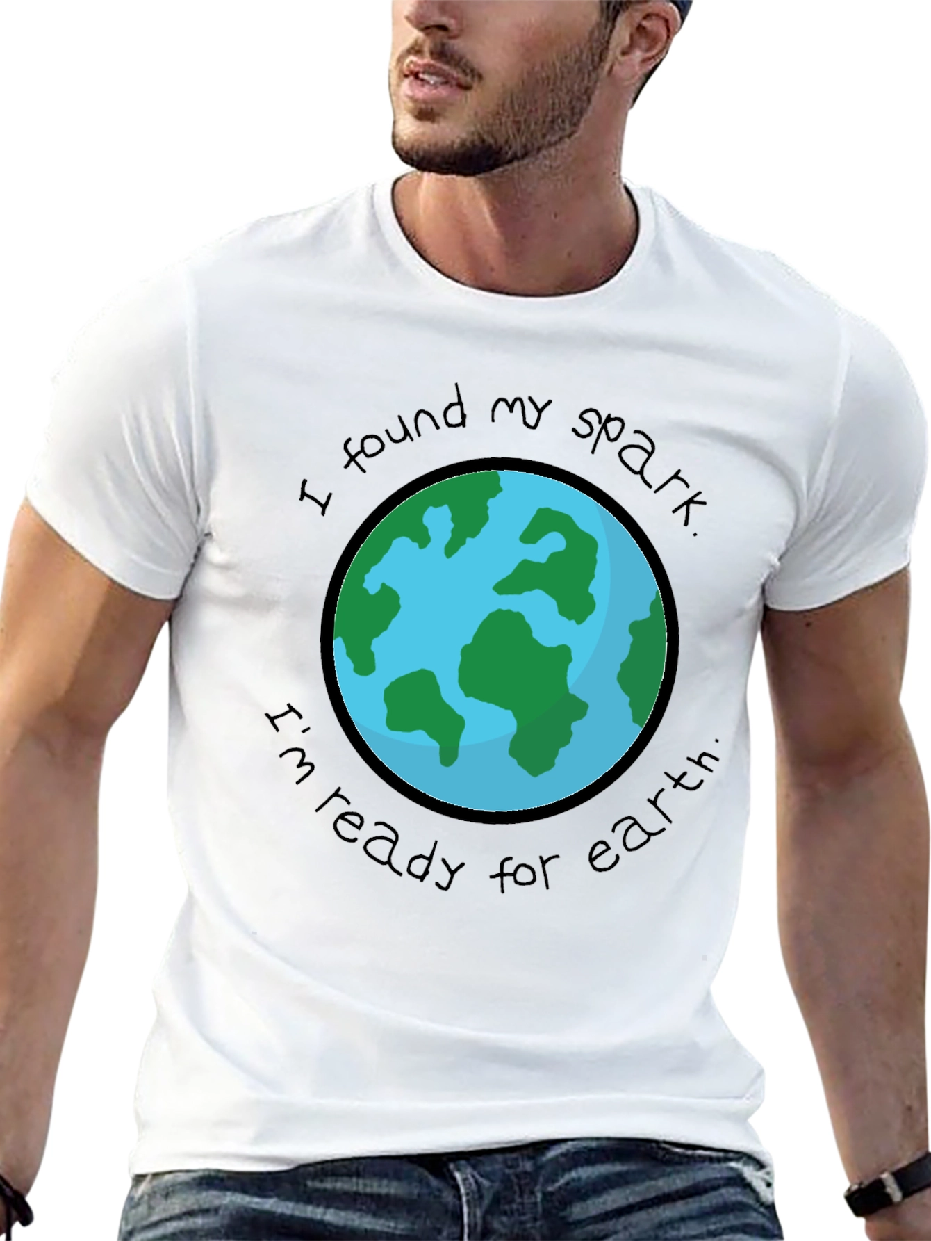 Earth Spark T-Shirt: Ready for Earth Black