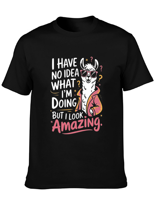 Funny Llama T-Shirt - I Have No Idea What Im Doing