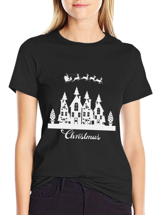 Christmas Town Graphic Tee - Holiday Spirit T-Shirt