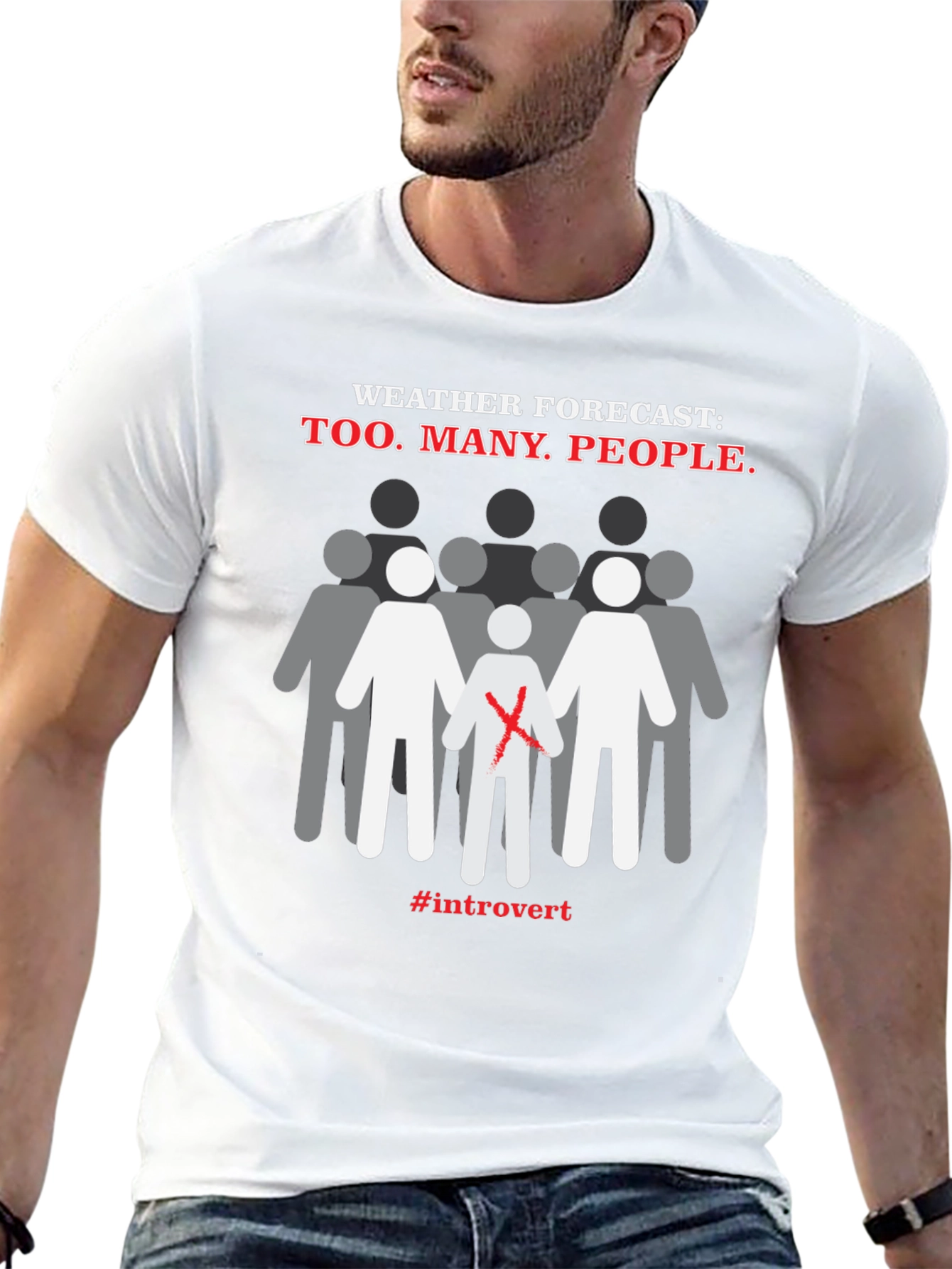 Introvert Weather Forecast T-Shirt - Anti-Social Graphic Tee