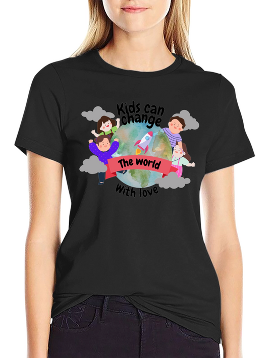 Kids Can Change The World With Love T-Shirt