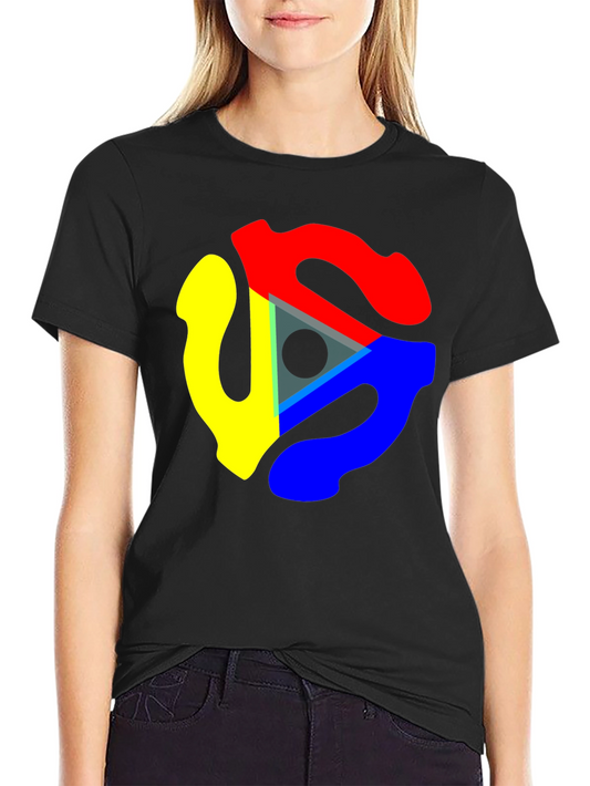 Abstract Color Swirl Graphic T-Shirt - Modern Art Tee