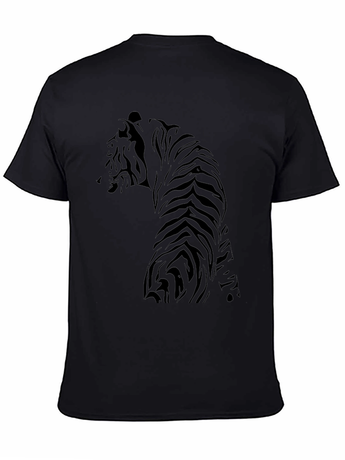 Tiger Graphic Black T-Shirt - Mens Fashion