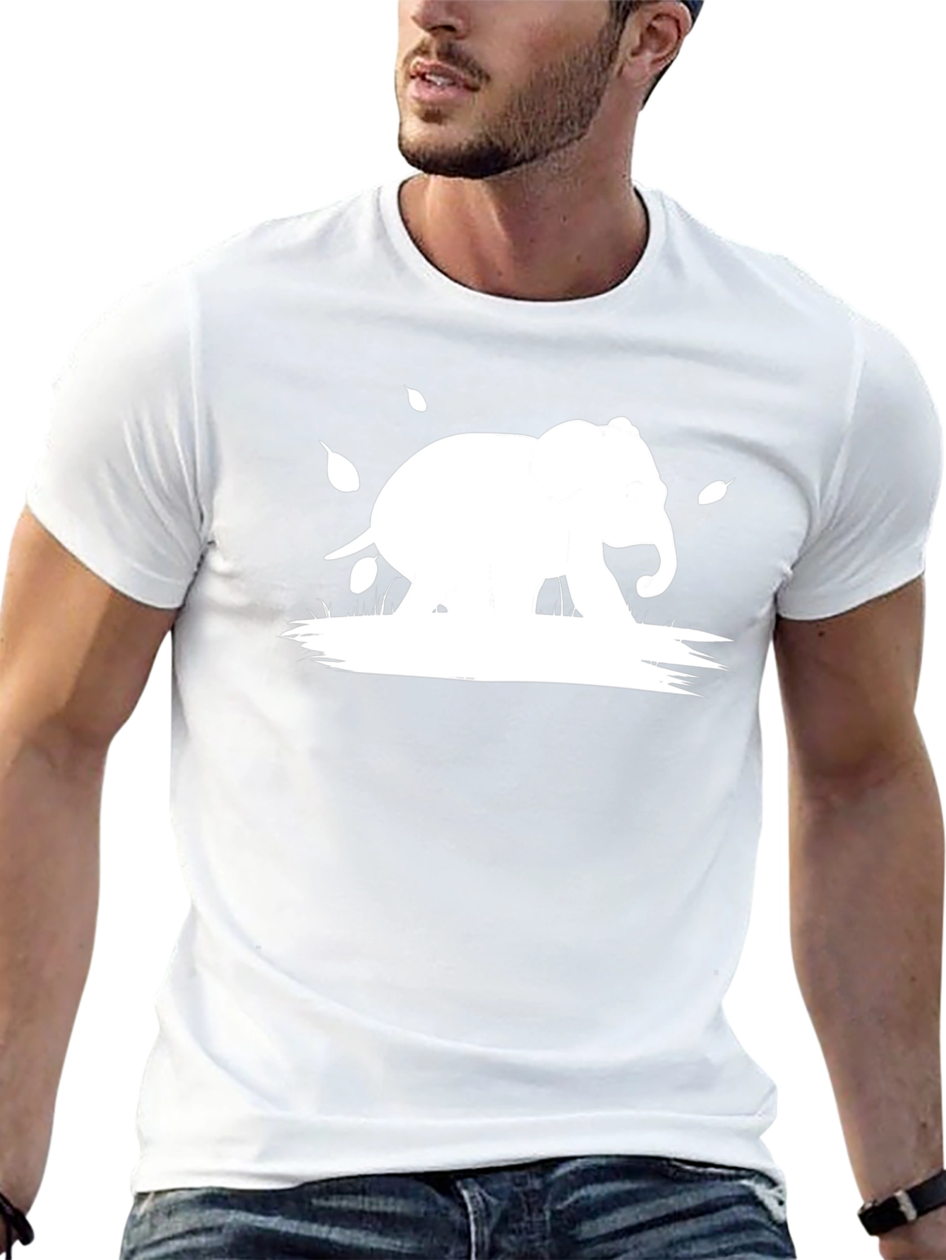 Elephant Graphic Tee - Mens Black T-Shirt