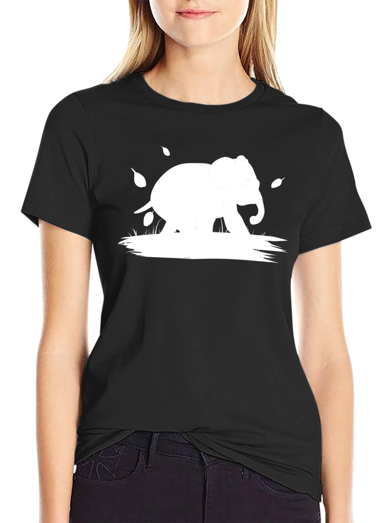 Elephant Graphic Tee - Mens Black T-Shirt