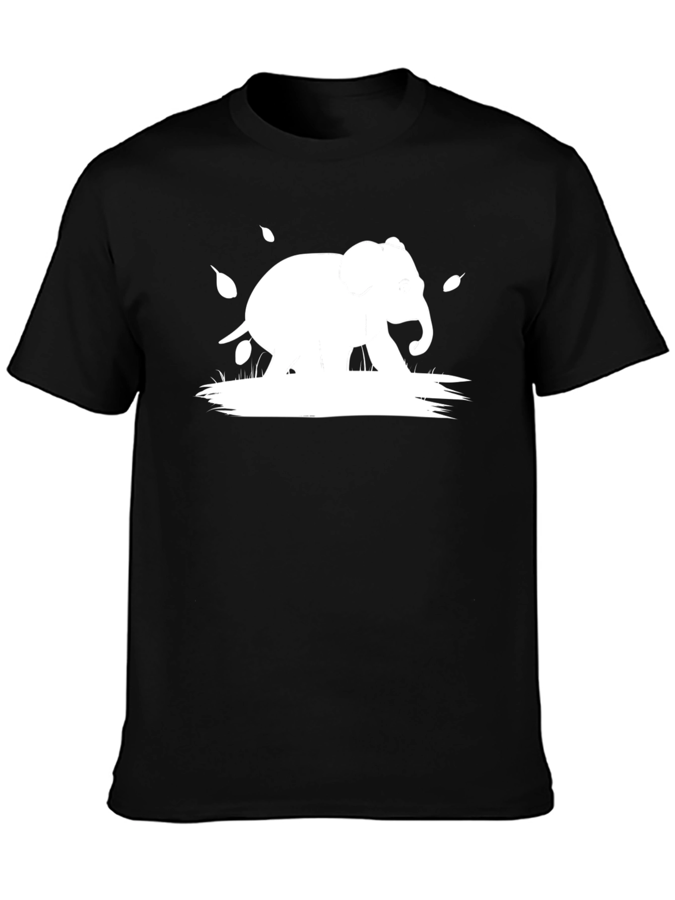 Elephant Graphic Tee - Mens Black T-Shirt
