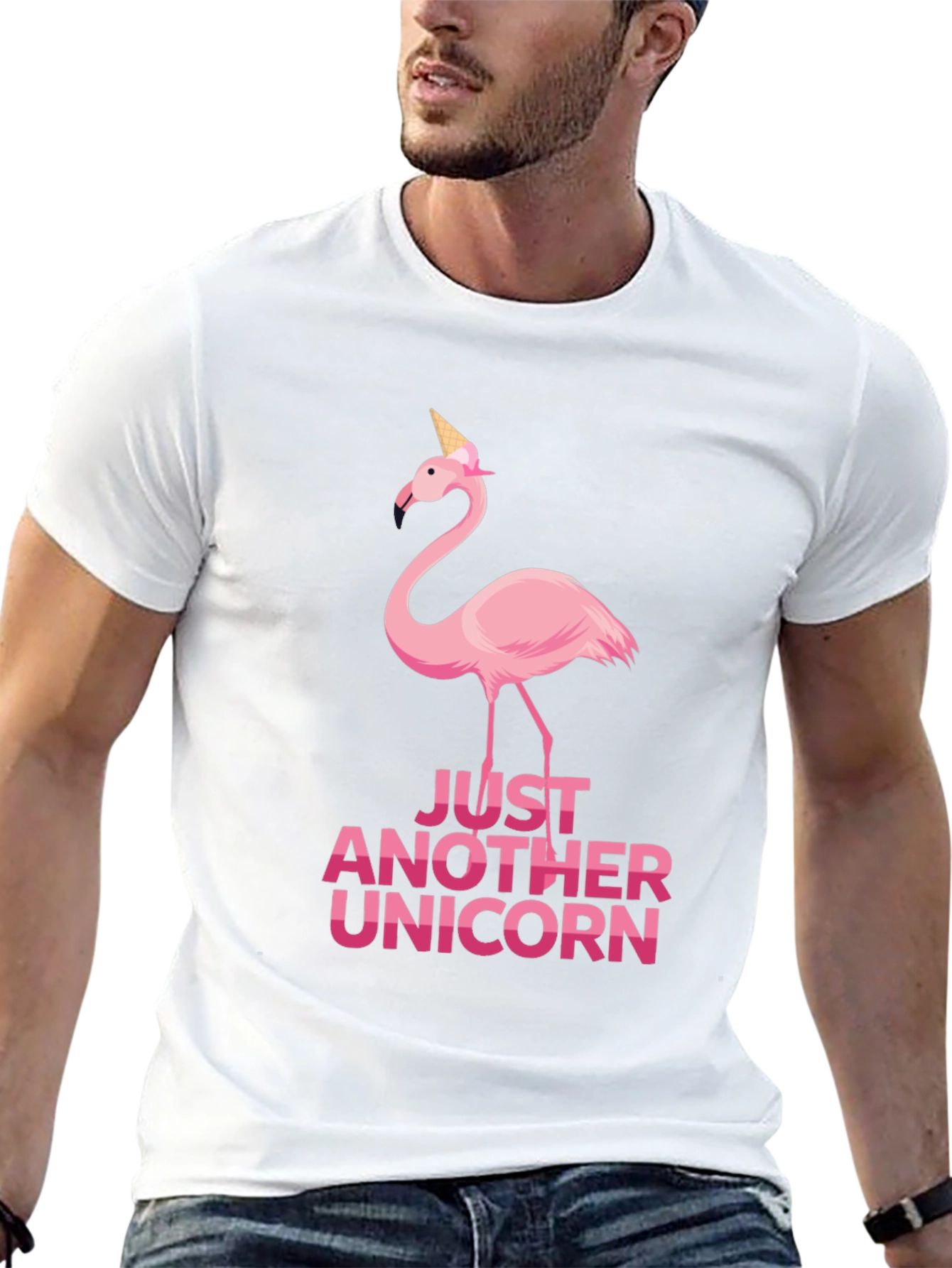 Just Another Unicorn Funny Flamingo T-Shirt