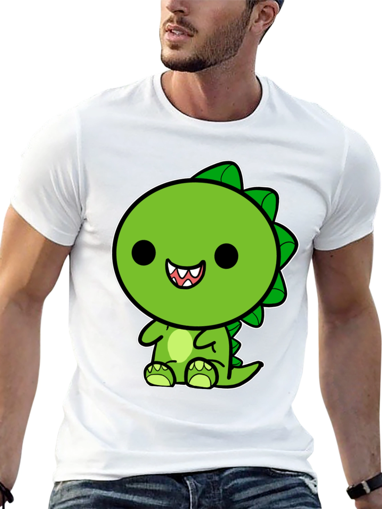Cute Kawaii Dinosaur Graphic T-Shirt