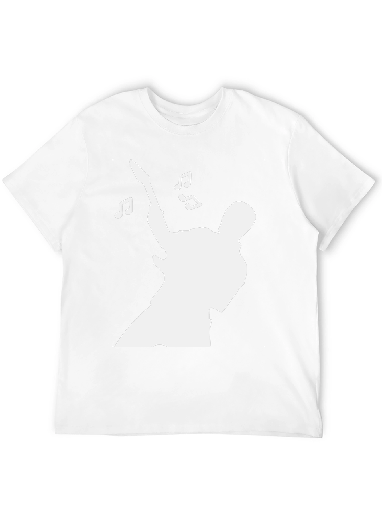 Guitarist Silhouette Graphic Tee - Rock and Roll T-Shirt
